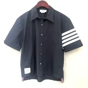 ☆THOM BROWNE☆ 4 Bar Stripe Short Sleeve Dress Navy FKD152A